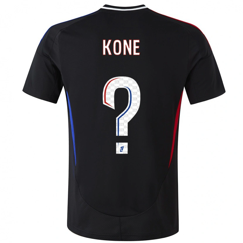 Danxen Mann Youssouf Kone #0 Svart Bortetrøye Drakt Trøye 2024/25 Skjorter T-Skjorte