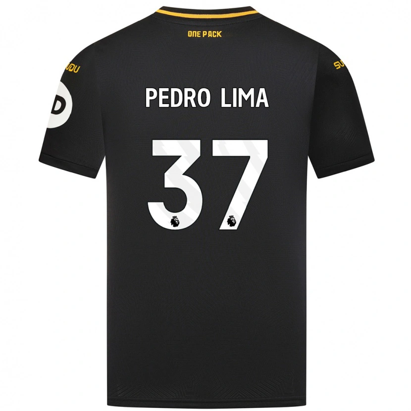 Danxen Mann Pedro Lima #37 Svart Bortetrøye Drakt Trøye 2024/25 Skjorter T-Skjorte