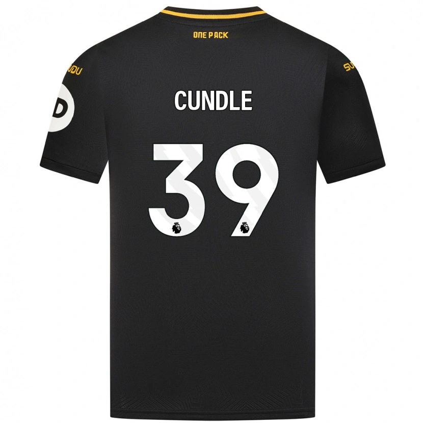 Danxen Mann Luke Cundle #39 Svart Bortetrøye Drakt Trøye 2024/25 Skjorter T-Skjorte
