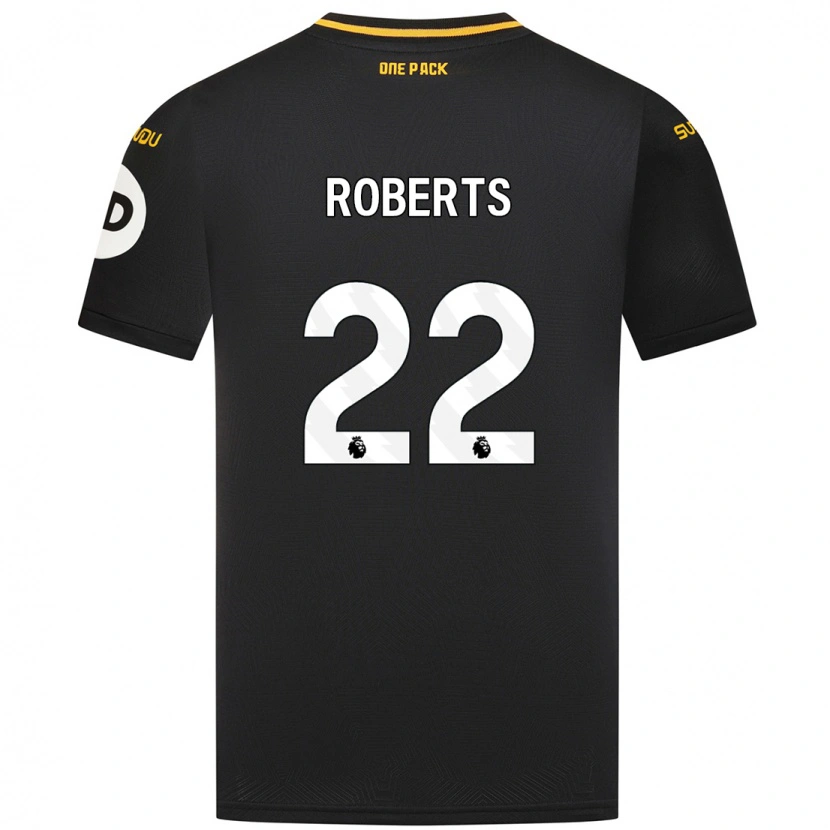 Danxen Mann Beth Roberts #22 Svart Bortetrøye Drakt Trøye 2024/25 Skjorter T-Skjorte