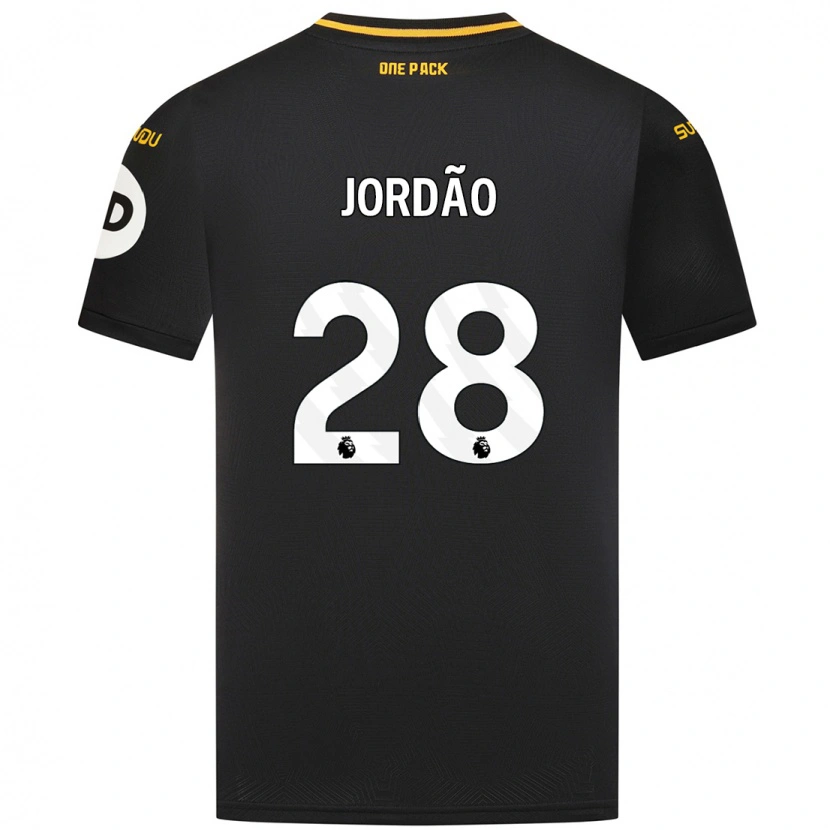 Danxen Mann Bruno Jordão #28 Svart Bortetrøye Drakt Trøye 2024/25 Skjorter T-Skjorte