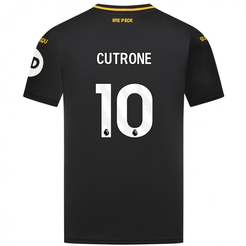 Danxen Mann Patrick Cutrone #10 Svart Bortetrøye Drakt Trøye 2024/25 Skjorter T-Skjorte