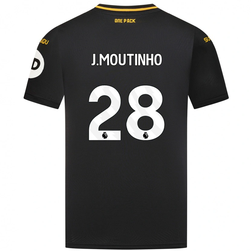 Danxen Mann Joao Moutinho #28 Svart Bortetrøye Drakt Trøye 2024/25 Skjorter T-Skjorte