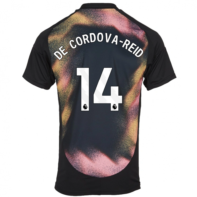 Danxen Mann Bobby De Cordova-Reid #14 Svart Hvit Bortetrøye Drakt Trøye 2024/25 Skjorter T-Skjorte