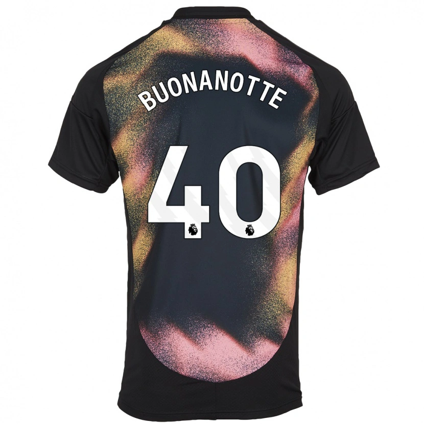 Danxen Mann Facundo Buonanotte #40 Svart Hvit Bortetrøye Drakt Trøye 2024/25 Skjorter T-Skjorte