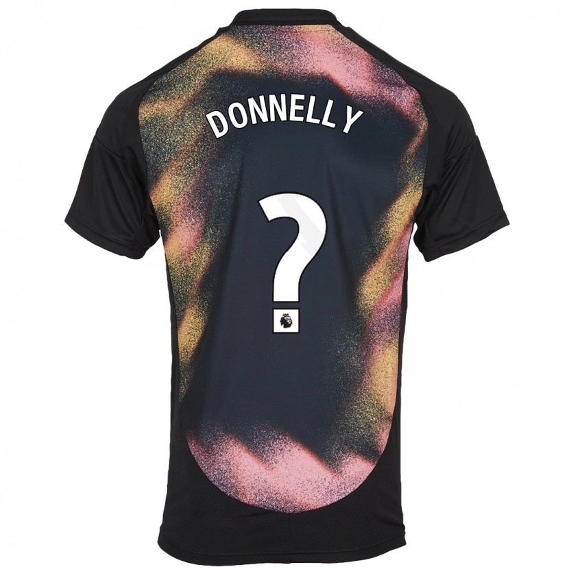 Danxen Mann Ryan Donnelly #0 Svart Hvit Bortetrøye Drakt Trøye 2024/25 Skjorter T-Skjorte
