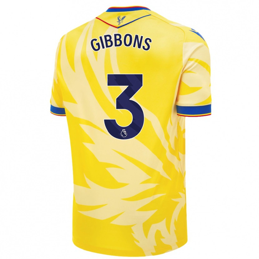 Danxen Mann Felicity Gibbons #3 Gul Bortetrøye Drakt Trøye 2024/25 Skjorter T-Skjorte