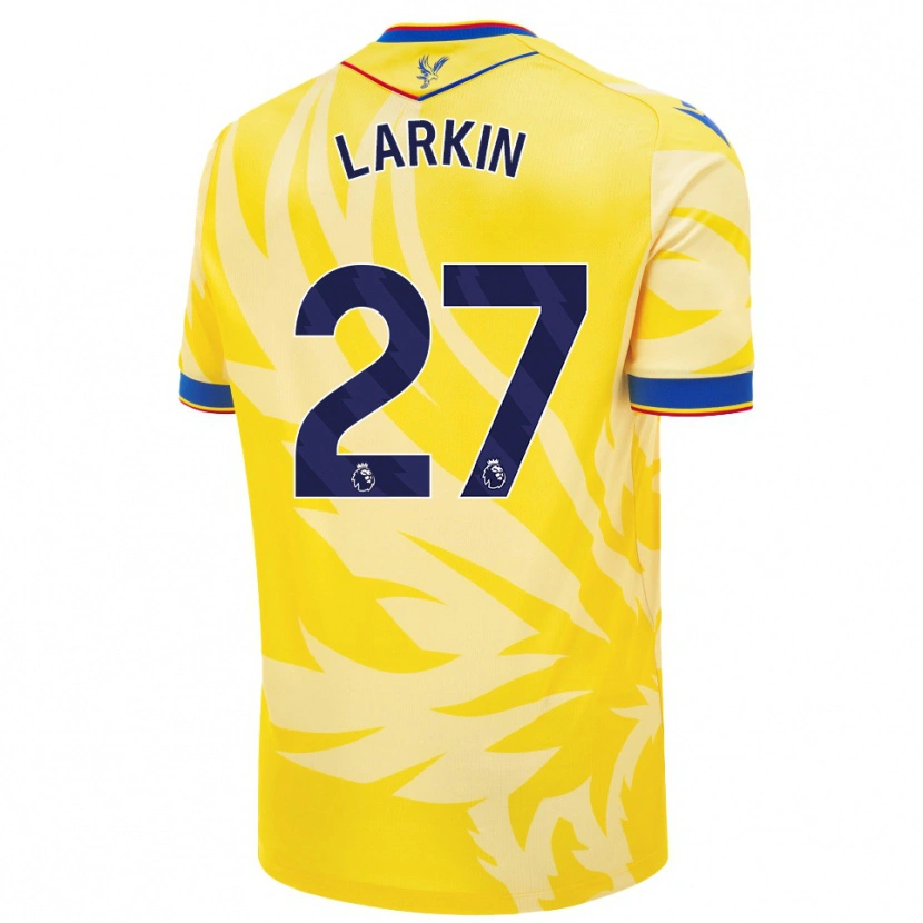 Danxen Mann Abbie Larkin #27 Gul Bortetrøye Drakt Trøye 2024/25 Skjorter T-Skjorte
