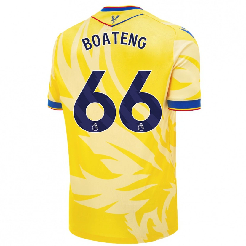 Danxen Mann David Boateng #66 Gul Bortetrøye Drakt Trøye 2024/25 Skjorter T-Skjorte