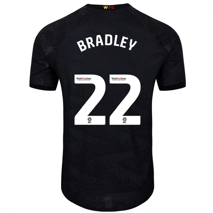 Danxen Mann Jade Bradley #22 Svart Hvit Bortetrøye Drakt Trøye 2024/25 Skjorter T-Skjorte