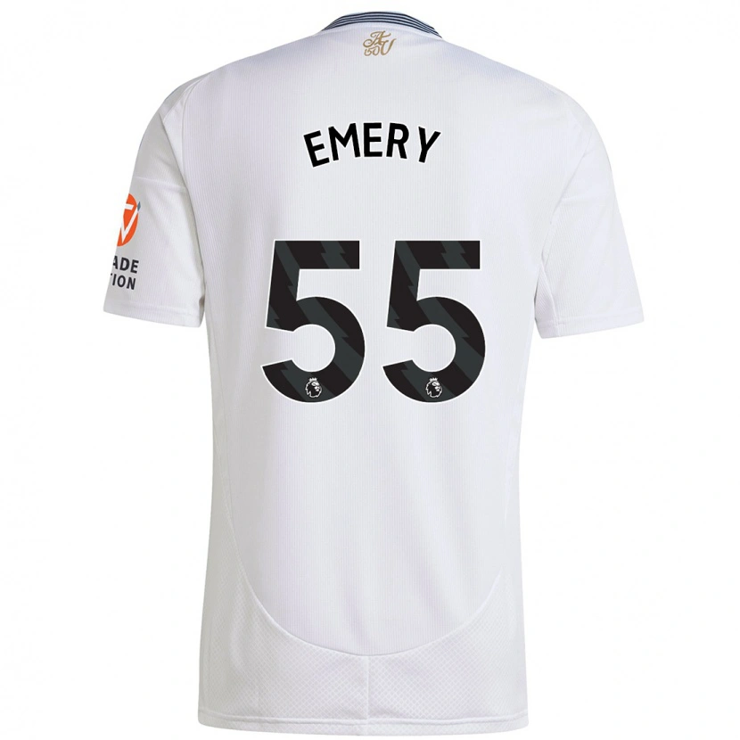Danxen Mann Lander Emery #55 Hvit Bortetrøye Drakt Trøye 2024/25 Skjorter T-Skjorte