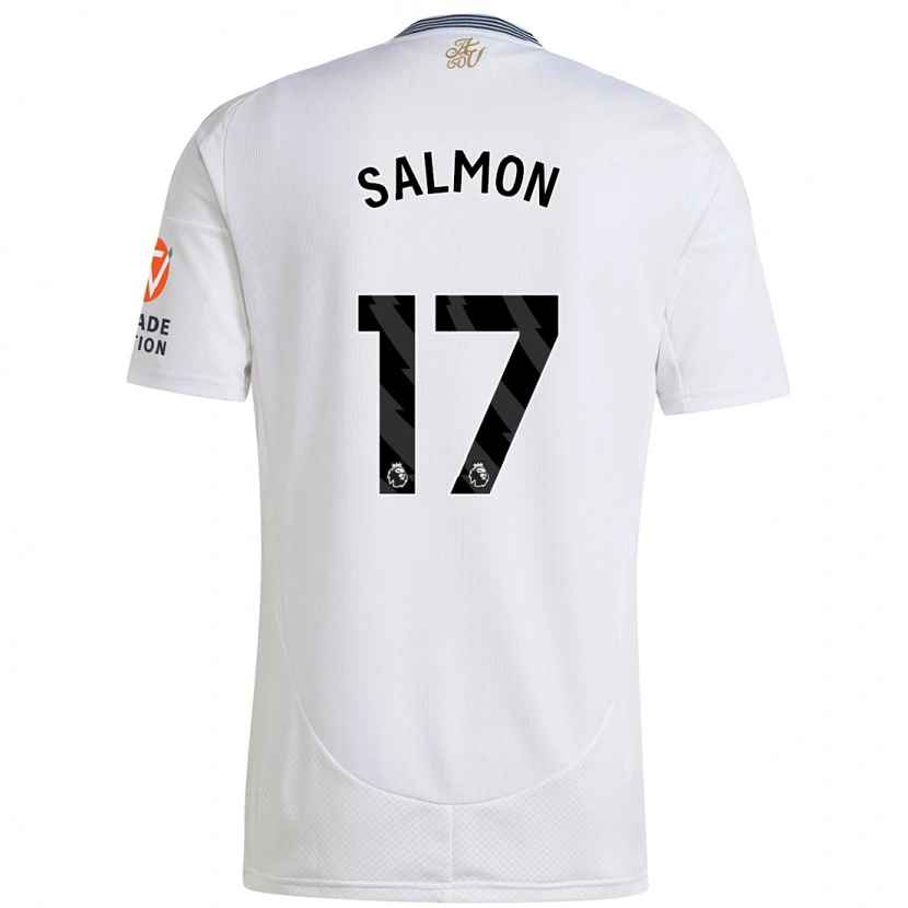 Danxen Mann Ebony Salmon #17 Hvit Bortetrøye Drakt Trøye 2024/25 Skjorter T-Skjorte