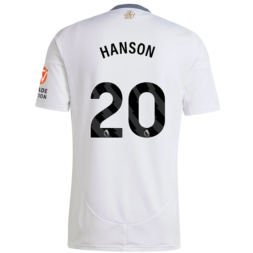 Danxen Mann Kirsty Hanson #20 Hvit Bortetrøye Drakt Trøye 2024/25 Skjorter T-Skjorte