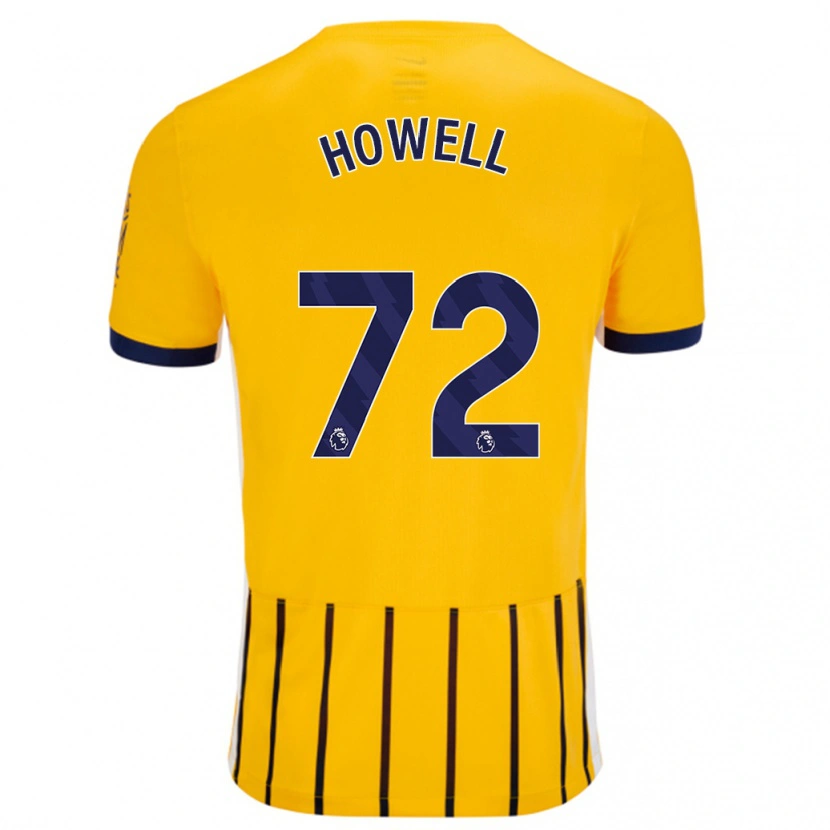 Danxen Mann Harry Howell #72 Gullblå Nålestriper Bortetrøye Drakt Trøye 2024/25 Skjorter T-Skjorte
