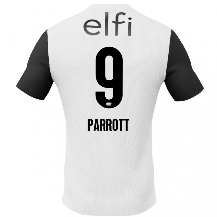 Danxen Mann Troy Parrott #9 Hvit Svart Bortetrøye Drakt Trøye 2024/25 Skjorter T-Skjorte