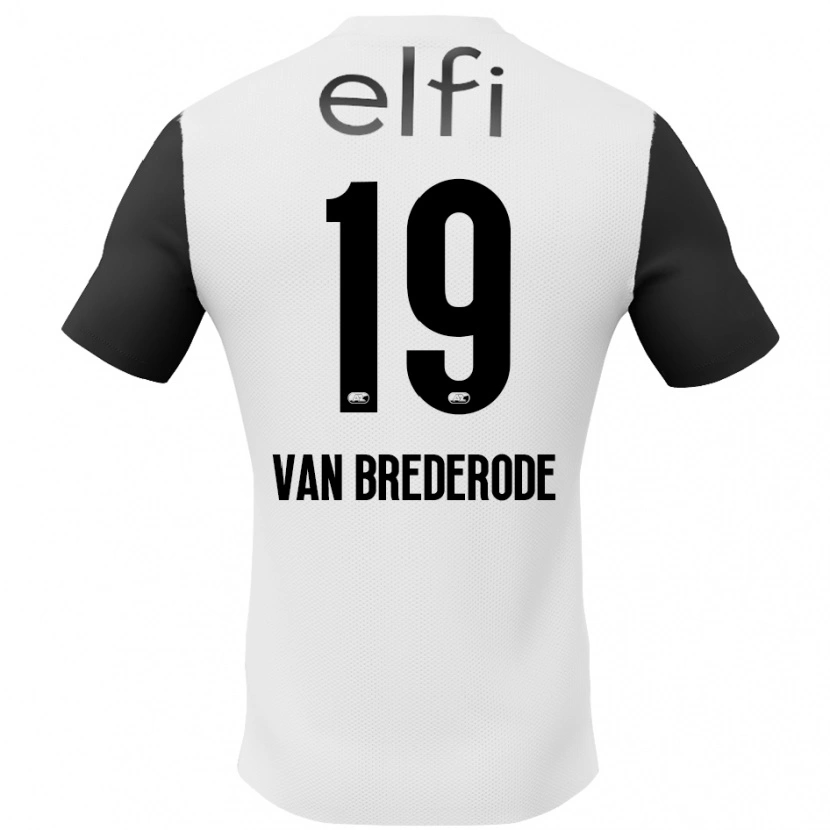 Danxen Mann Myron Van Brederode #19 Hvit Svart Bortetrøye Drakt Trøye 2024/25 Skjorter T-Skjorte
