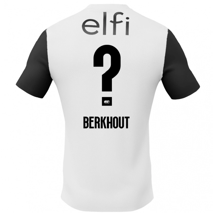 Danxen Mann Jorn Berkhout #0 Hvit Svart Bortetrøye Drakt Trøye 2024/25 Skjorter T-Skjorte