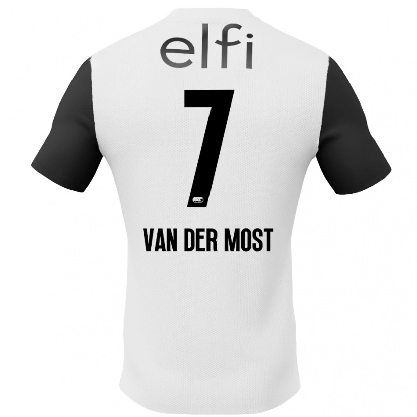 Danxen Mann Veerle Van Der Most #7 Hvit Svart Bortetrøye Drakt Trøye 2024/25 Skjorter T-Skjorte