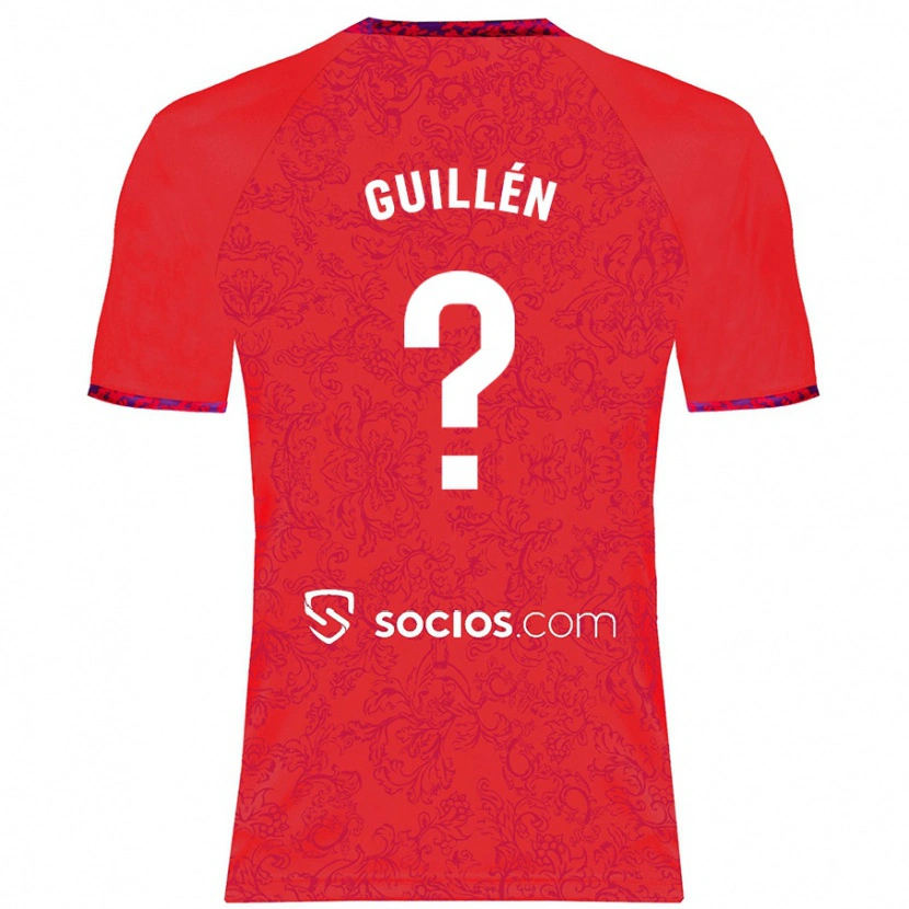 Danxen Mann Nico Guillén #0 Rød Bortetrøye Drakt Trøye 2024/25 Skjorter T-Skjorte