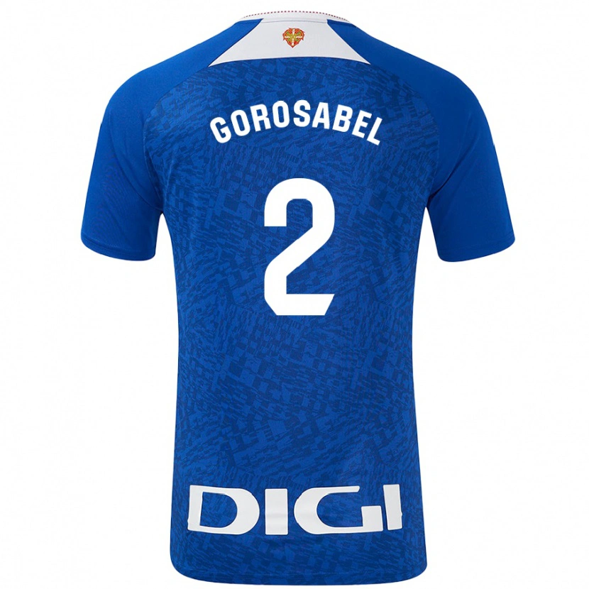 Danxen Mann Andoni Gorosabel #2 Kongeblå Bortetrøye Drakt Trøye 2024/25 Skjorter T-Skjorte