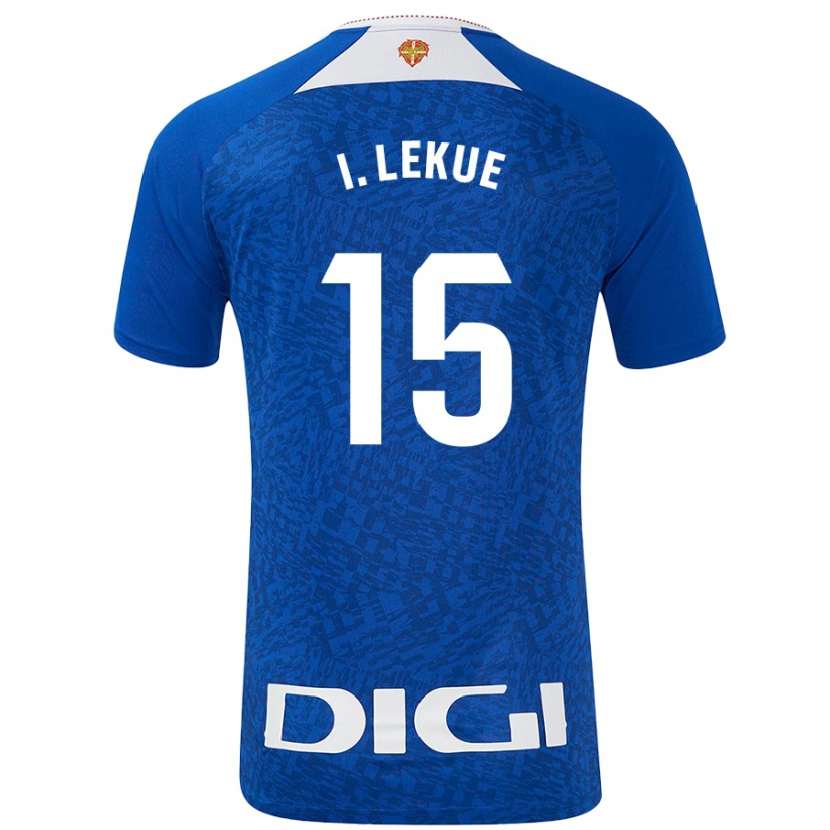 Danxen Mann Iñigo Lekue #15 Kongeblå Bortetrøye Drakt Trøye 2024/25 Skjorter T-Skjorte