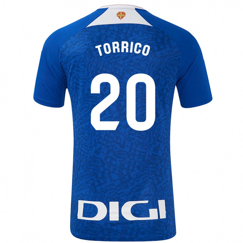 Danxen Mann Aitor Torrico #20 Kongeblå Bortetrøye Drakt Trøye 2024/25 Skjorter T-Skjorte
