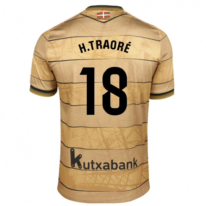 Danxen Mann Hamari Traoré #18 Brun Bortetrøye Drakt Trøye 2024/25 Skjorter T-Skjorte