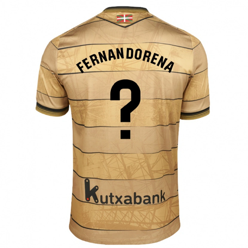Danxen Mann Alex Fernandorena #0 Brun Bortetrøye Drakt Trøye 2024/25 Skjorter T-Skjorte
