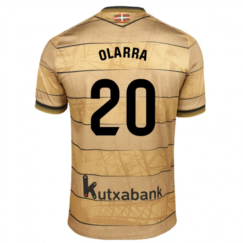 Danxen Mann Aimar Olarra #20 Brun Bortetrøye Drakt Trøye 2024/25 Skjorter T-Skjorte
