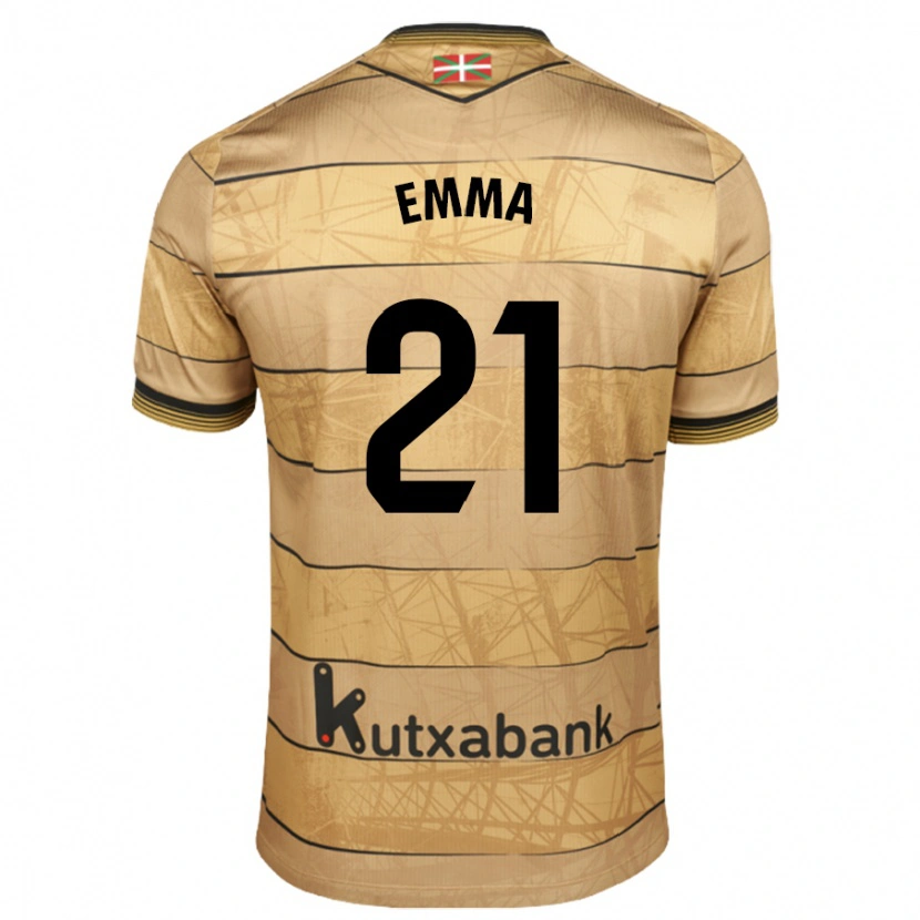 Danxen Mann Emma Ramirez Gorgoso #21 Brun Bortetrøye Drakt Trøye 2024/25 Skjorter T-Skjorte