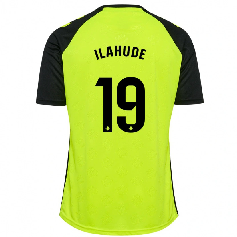 Danxen Mann Destiny Ilahude #19 Fluorescerende Gul Svart Bortetrøye Drakt Trøye 2024/25 Skjorter T-Skjorte