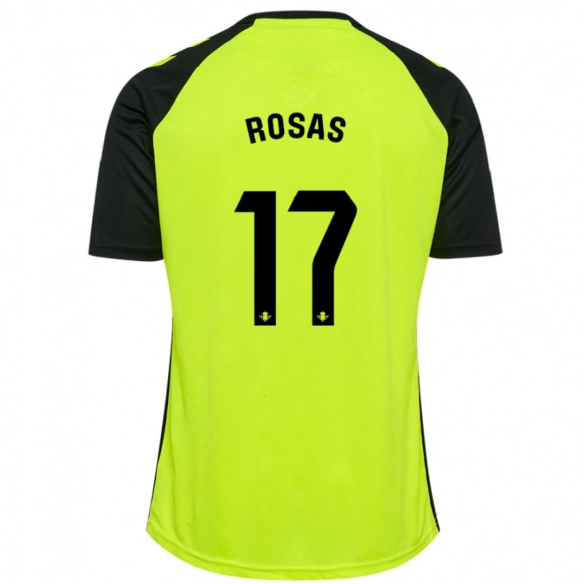 Danxen Mann Berto Rosas #17 Fluorescerende Gul Svart Bortetrøye Drakt Trøye 2024/25 Skjorter T-Skjorte