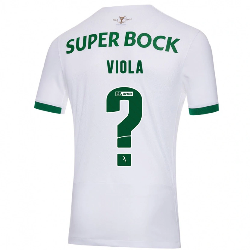 Danxen Mann Rodrigo Viola #0 Hvit Grønn Bortetrøye Drakt Trøye 2024/25 Skjorter T-Skjorte