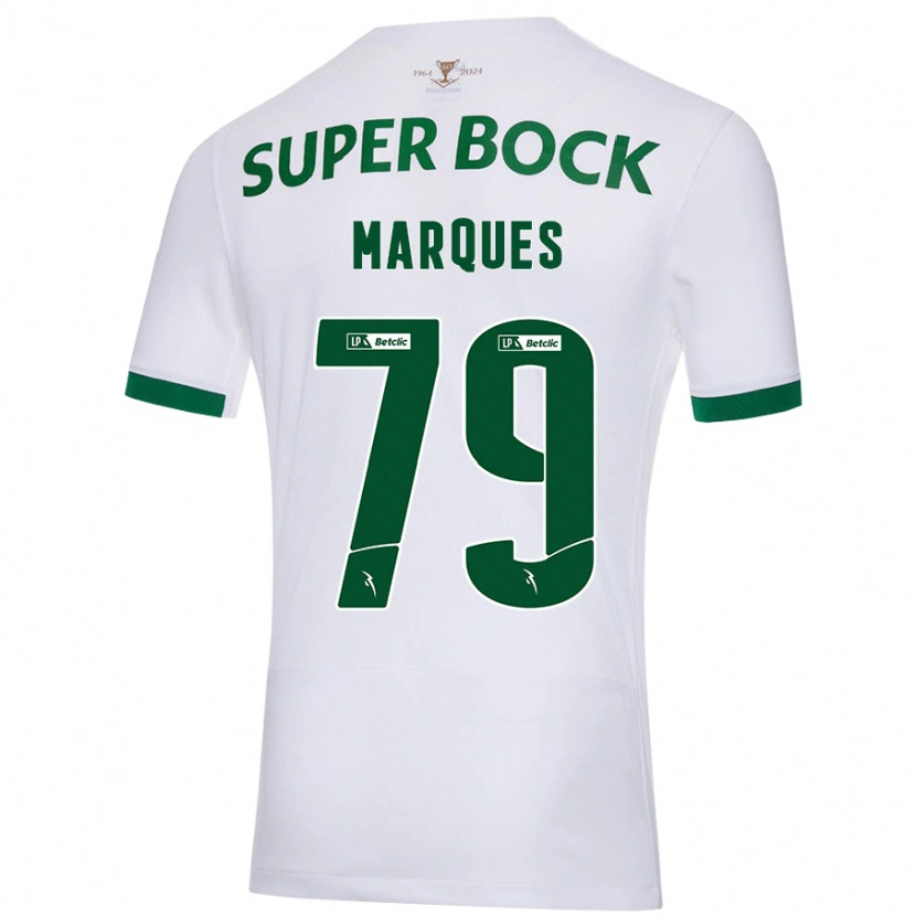 Danxen Mann Rodrigo Marquês #79 Hvit Grønn Bortetrøye Drakt Trøye 2024/25 Skjorter T-Skjorte