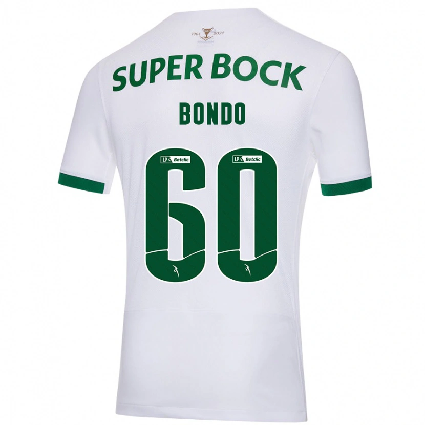 Danxen Mann Pedro Bondo #60 Hvit Grønn Bortetrøye Drakt Trøye 2024/25 Skjorter T-Skjorte