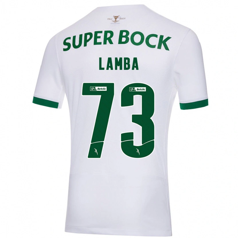 Danxen Mann Chico Lamba #73 Hvit Grønn Bortetrøye Drakt Trøye 2024/25 Skjorter T-Skjorte