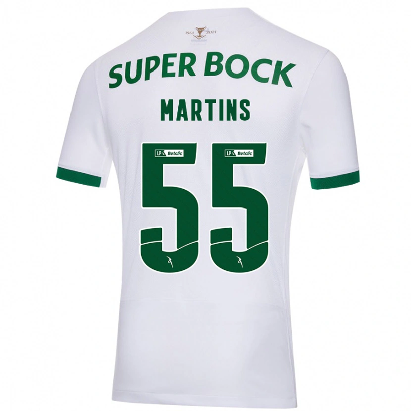 Danxen Mann Carolina Martins #55 Hvit Grønn Bortetrøye Drakt Trøye 2024/25 Skjorter T-Skjorte