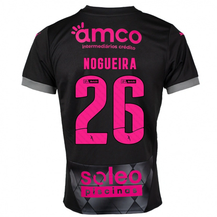 Danxen Mann Ana Nogueira #26 Svart Rosa Bortetrøye Drakt Trøye 2024/25 Skjorter T-Skjorte