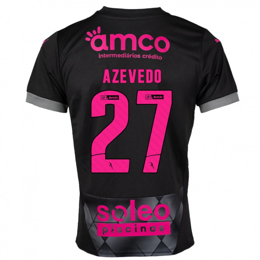 Danxen Mann Mariana Azevedo #27 Svart Rosa Bortetrøye Drakt Trøye 2024/25 Skjorter T-Skjorte