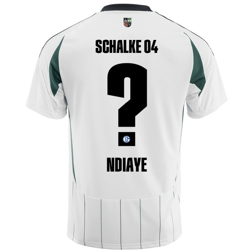 Danxen Mann Jean-Paul Ndiaye #0 Hvit Grønn Bortetrøye Drakt Trøye 2024/25 Skjorter T-Skjorte