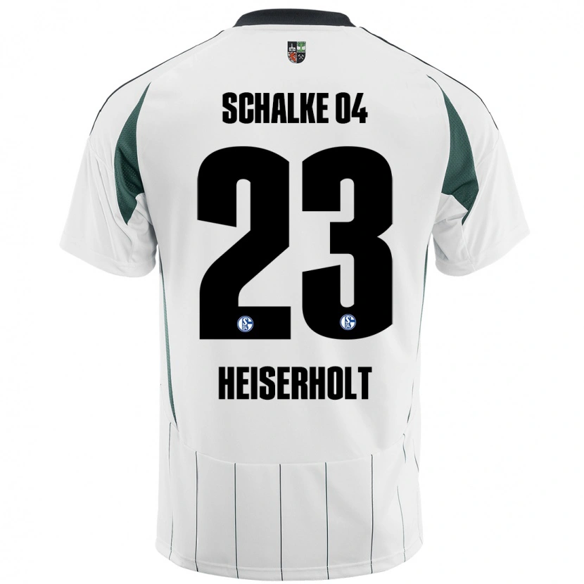 Danxen Mann Finn Heiserholt #23 Hvit Grønn Bortetrøye Drakt Trøye 2024/25 Skjorter T-Skjorte