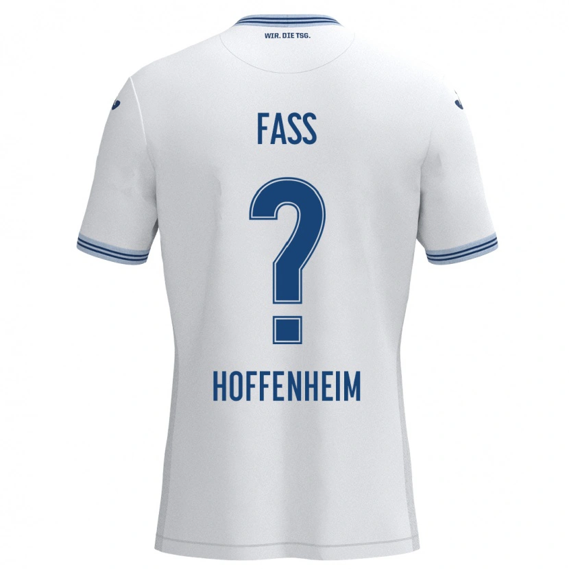 Danxen Mann Marlon Faß #0 Hvit Blå Bortetrøye Drakt Trøye 2024/25 Skjorter T-Skjorte