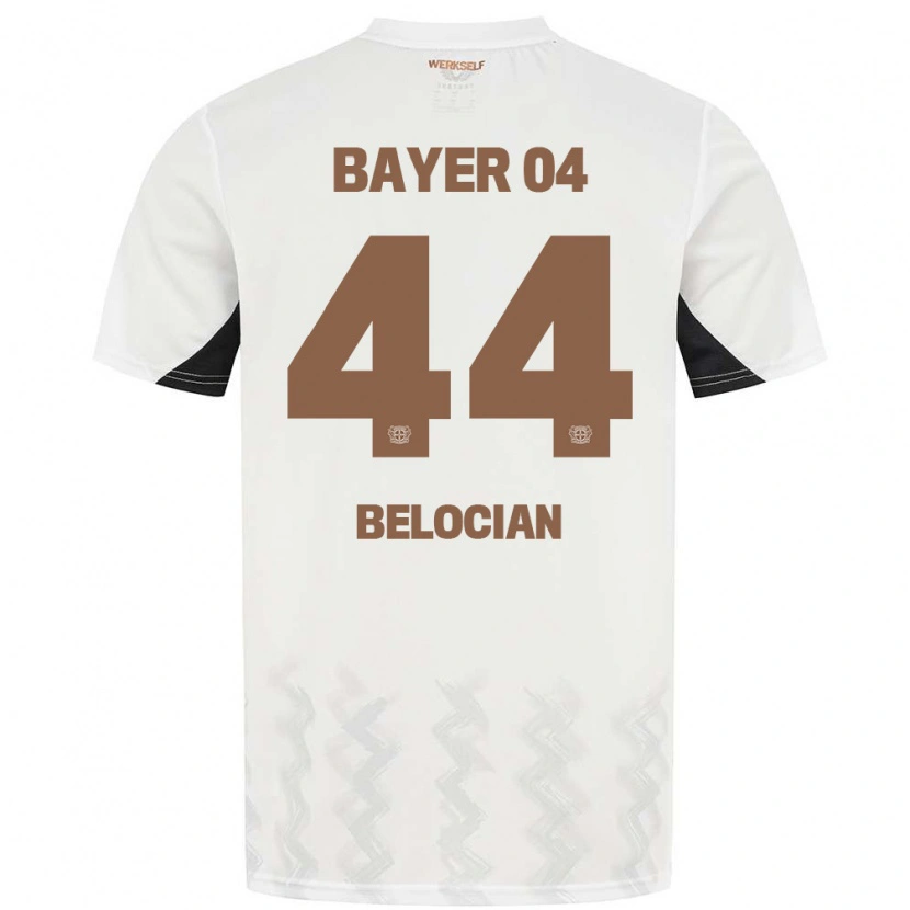 Danxen Mann Jeanuël Belocian #44 Hvit Svart Bortetrøye Drakt Trøye 2024/25 Skjorter T-Skjorte