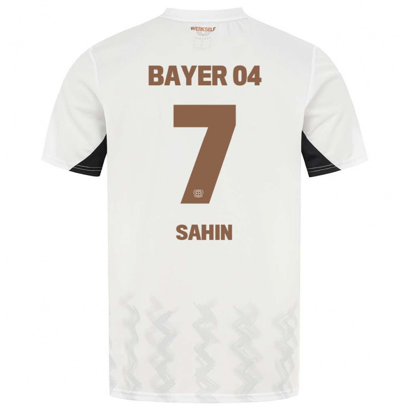 Danxen Mann Batuhan Sahin #7 Hvit Svart Bortetrøye Drakt Trøye 2024/25 Skjorter T-Skjorte