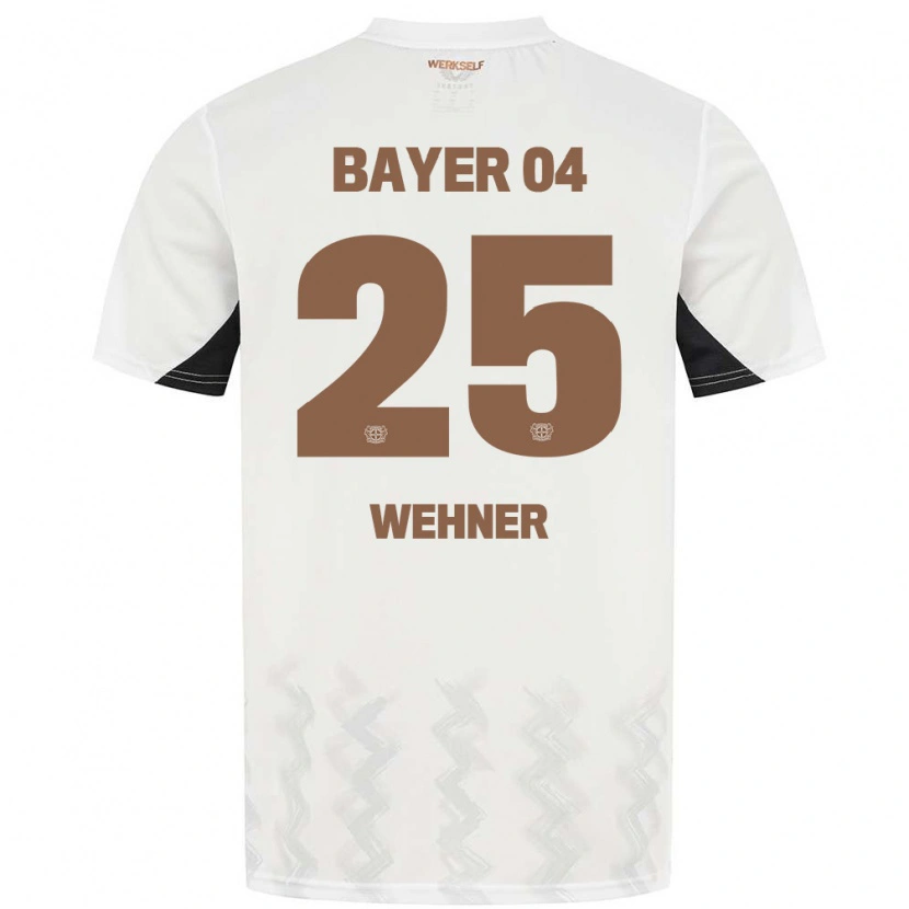 Danxen Mann Luca Wehner #25 Hvit Svart Bortetrøye Drakt Trøye 2024/25 Skjorter T-Skjorte