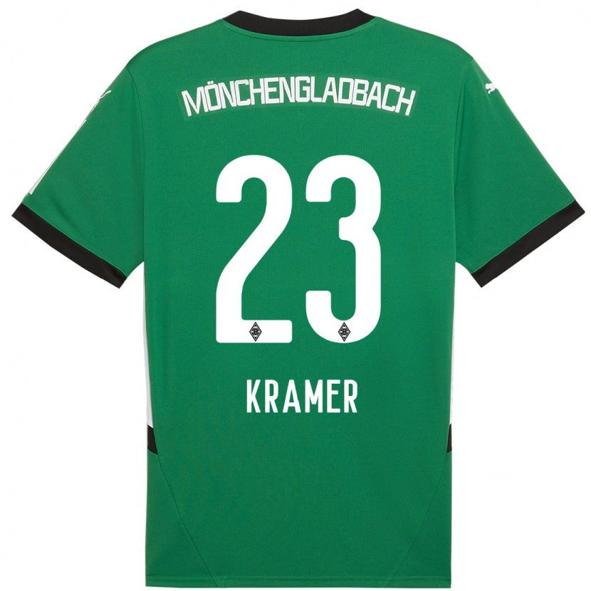 Danxen Mann Christoph Kramer #23 Grønn Hvit Bortetrøye Drakt Trøye 2024/25 Skjorter T-Skjorte