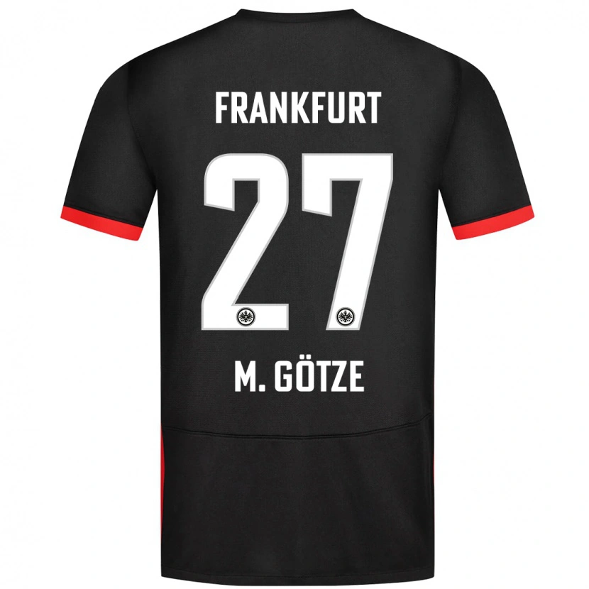 Danxen Mann Mario Götze #27 Svart Bortetrøye Drakt Trøye 2024/25 Skjorter T-Skjorte