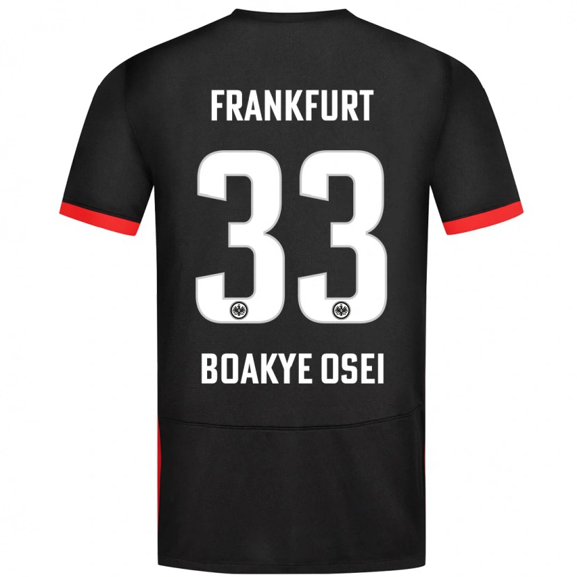 Danxen Mann Derek Boakye-Osei #33 Svart Bortetrøye Drakt Trøye 2024/25 Skjorter T-Skjorte