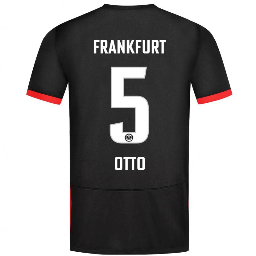 Danxen Mann Fynn Otto #5 Svart Bortetrøye Drakt Trøye 2024/25 Skjorter T-Skjorte