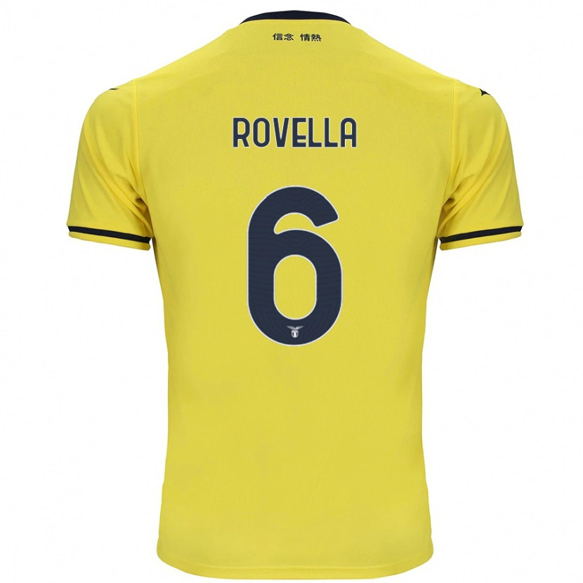Danxen Mann Nicolò Rovella #6 Gul Bortetrøye Drakt Trøye 2024/25 Skjorter T-Skjorte